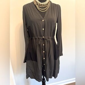 GAP Black Button-Down Dress